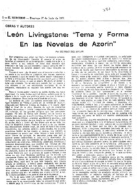 El trayecto de Azorín El trayecto de Azorín