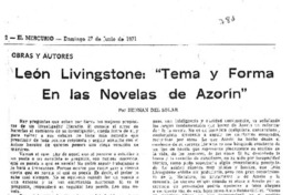 El trayecto de Azorín El trayecto de Azorín