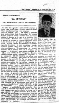 "La Intrusa" "La Intrusa"