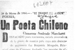 Un Poeta chileno. Un Poeta chileno.