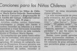 Canciones para los niños chilenos Canciones para los niños chilenos