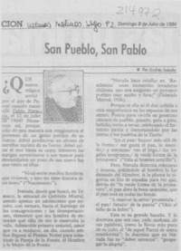 San Pueblo, San Pablo San Pueblo, San Pablo