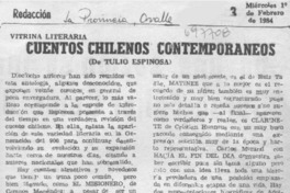 Cuentos chilenos contemporáneos. Cuentos chilenos contemporáneos.