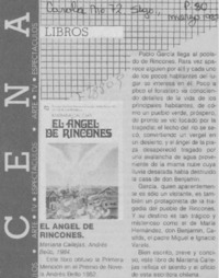 El ángel de rincones. El ángel de rincones.