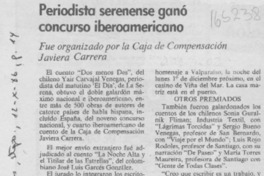 Periodista serenense ganó concurso iberoamericano Periodista serenense ganó concurso iberoamericano