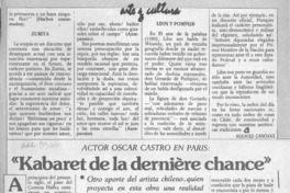 "Kabaret de la dernière chance" "Kabaret de la dernière chance"