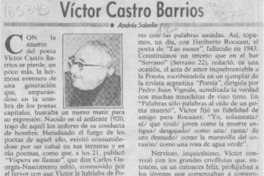 Víctor Castro Barrios Víctor Castro Barrios