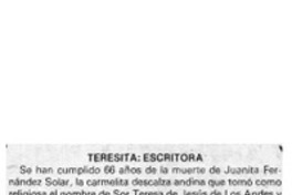 Teresita, escritora Teresita, escritora