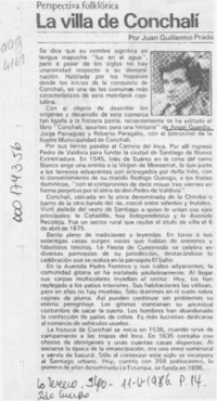 La villa de Conchalí La villa de Conchalí