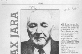 Max Jara, algo más que ojitos de pena Max Jara, algo más que ojitos de pena