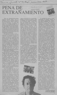 Pena de extrañamiento Pena de extrañamiento