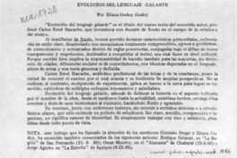 Evolución del lenguaje galante Evolución del lenguaje galante