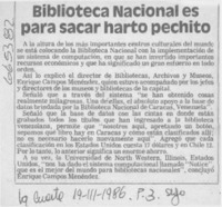 Biblioteca Nacional es para sacar harto pechito. Biblioteca Nacional es para sacar harto pechito.
