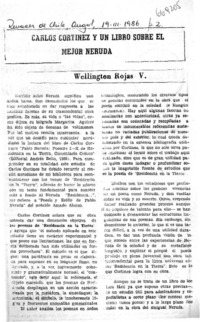 Carlos Cortínez y un libro sobre el mejor Neruda Carlos Cortínez y un libro sobre el mejor Neruda
