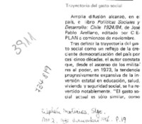 Trayectoria del gasto social. Trayectoria del gasto social.