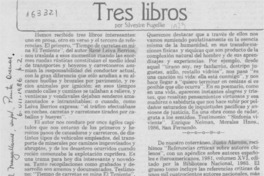 Tres libros Tres libros