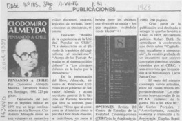 Pensando a Chile Pensando a Chile