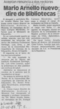 Mario Arnello nuevo dire de Bibliotecas Mario Arnello nuevo dire de Bibliotecas