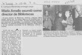 Mario Arnello asumió como director de Bibliotecas Mario Arnello asumió como director de Bibliotecas