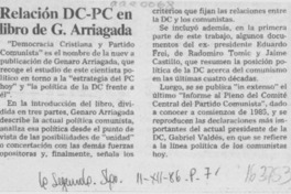 Relación DC-PC en libro de G. Arriagada Relación DC-PC en libro de G. Arriagada