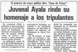 Juvenal Ayala rinde su homenaje a los tripulantes Juvenal Ayala rinde su homenaje a los tripulantes