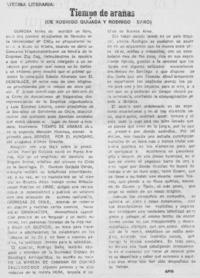 Tiempo de arañas Tiempo de arañas