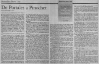 De Portales a Pinochet De Portales a Pinochet