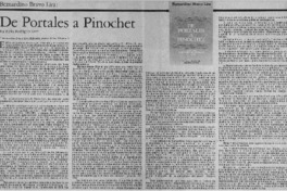 De Portales a Pinochet De Portales a Pinochet