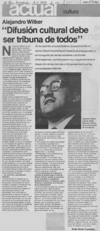 "Difusión cultural debe ser tribuna de todos" "Difusión cultural debe ser tribuna de todos"