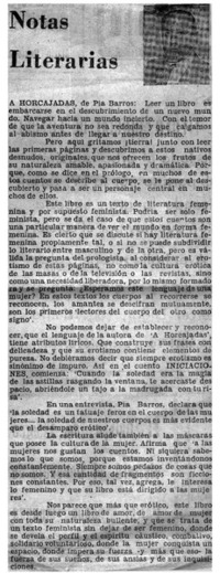 Notas literarias Notas literarias