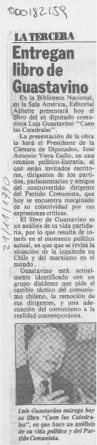 Entregan libro de Guastavino Entregan libro de Guastavino