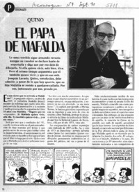 El papá de Mafalda. El papá de Mafalda.