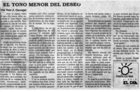 El tono menor del deseo El tono menor del deseo