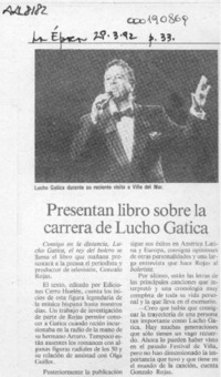 Presentan libro sobre la carrera de Lucho Gatica Presentan libro sobre la carrera de Lucho Gatica