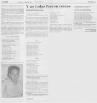 Y no todas fueron reinas Y no todas fueron reinas