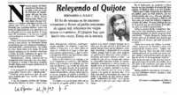 Releyendo al Quijote Releyendo al Quijote
