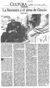 La literatura y el alma de Grecia La literatura y el alma de Grecia