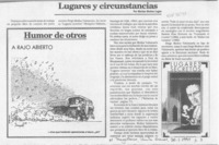 Lugares y circunstancias Lugares y circunstancias