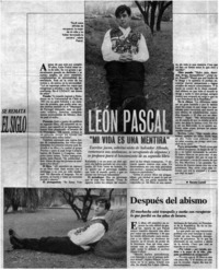 León Pascal "Mi vida es una mentira" León Pascal "Mi vida es una mentira"