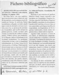 Fichero bibliográfico Fichero bibliográfico