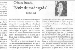 Fénix de madrugada" Fénix de madrugada"