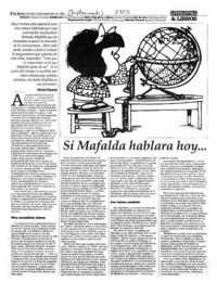 Si Mafalda hablara hoy... Si Mafalda hablara hoy...