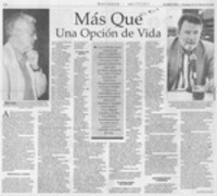 Más que una opción de vida Más que una opción de vida