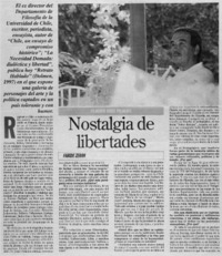 Nostalgia de libertades Nostalgia de libertades