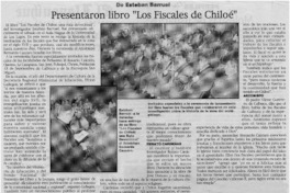 Presentaron libro "Los fiscales de Chiloé" Presentaron libro "Los fiscales de Chiloé"