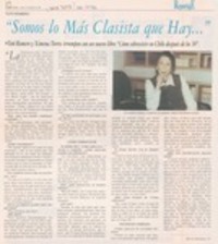 "Somos lo más clasista que hay --" "Somos lo más clasista que hay --"