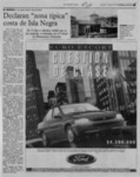 Declaran "zona típica" costa de Isla Negra Declaran "zona típica" costa de Isla Negra