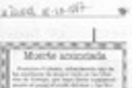 Muerte anunciada Muerte anunciada