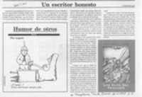 Un escritor honesto Un escritor honesto