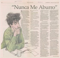 "Nunca me aburro" "Nunca me aburro"